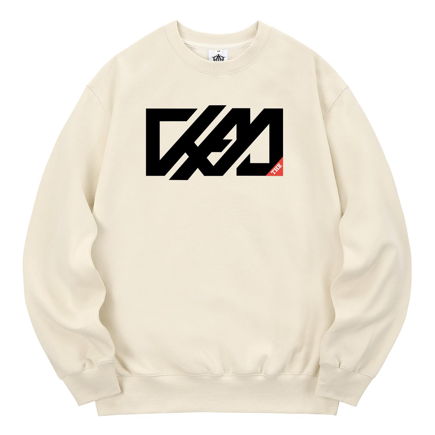 Khan 6312 Kmc0027 Modern Khan Fleece-Lined Sweatshirt - Cream L