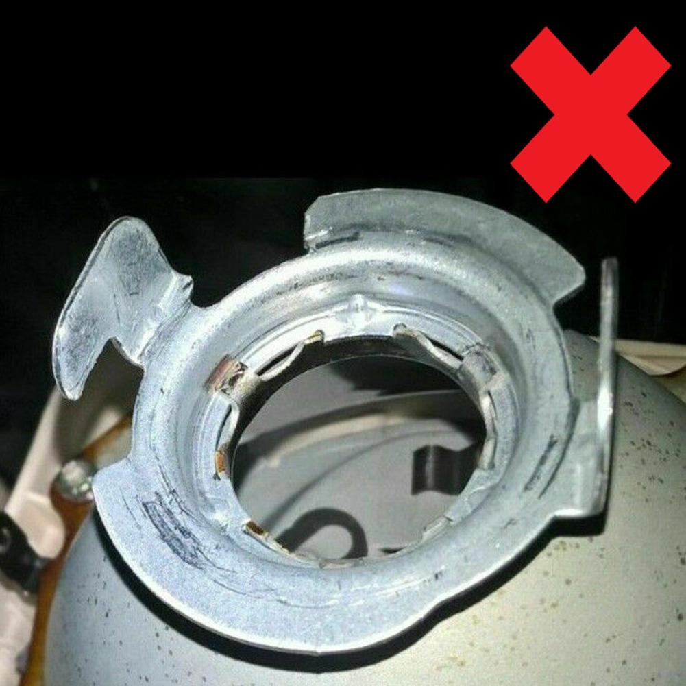 H7 HID Headlight Bulb Holder Clip Adapter for For Mercedes Sliver Pack of 2