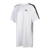 Adidas SS Dress Tape Logo Stripe Decoration Casual Sports Loose Breathable Round Neck Short Sleeve Dress Women Dresses White FJ6882