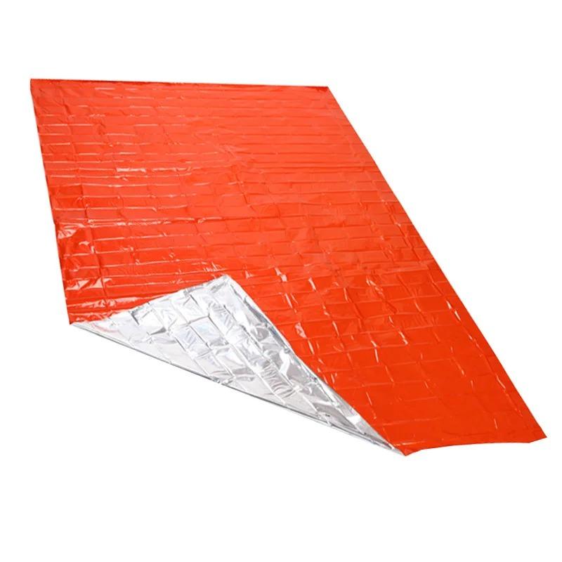 Emergency Blanket Outdoor Survival Rescue First Aid Foil Thermal Blanket Hypothermia Windproof Multi-Use For Explore Camping