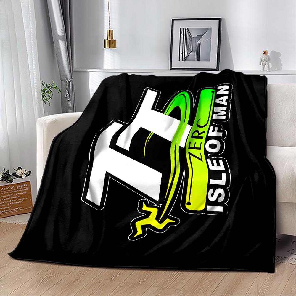 Isle Of Man Tt Race Flannel Blanket-Soft and Suitable for Sofas,Beds,Offices,Travel,All Seasons,Great Gift for Holidays and Birthdays.