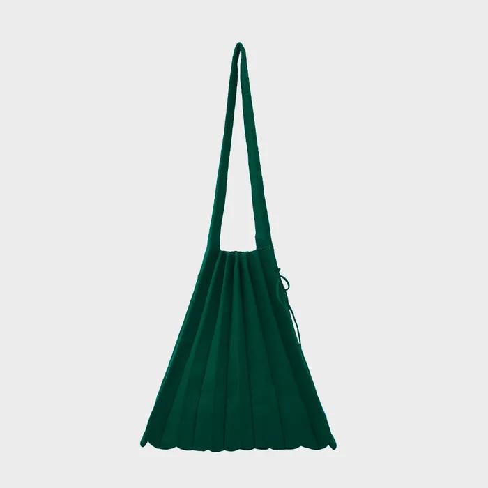 Lucky Pleats Knit M Deep Forest
