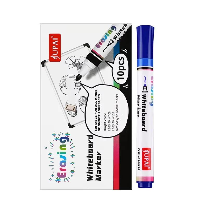 4 Colors Dry Erase Whiteboard Marker Pen Blackboard Erasable Chalk Pens Low Odor White Board Markers Office School Stationery