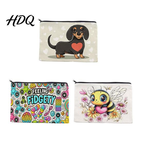 Childlike Style Bag Cosmetic Storage Bag Multi-Purpose Zipper Makeup Pouch Tear-Resistant Splash-Proof