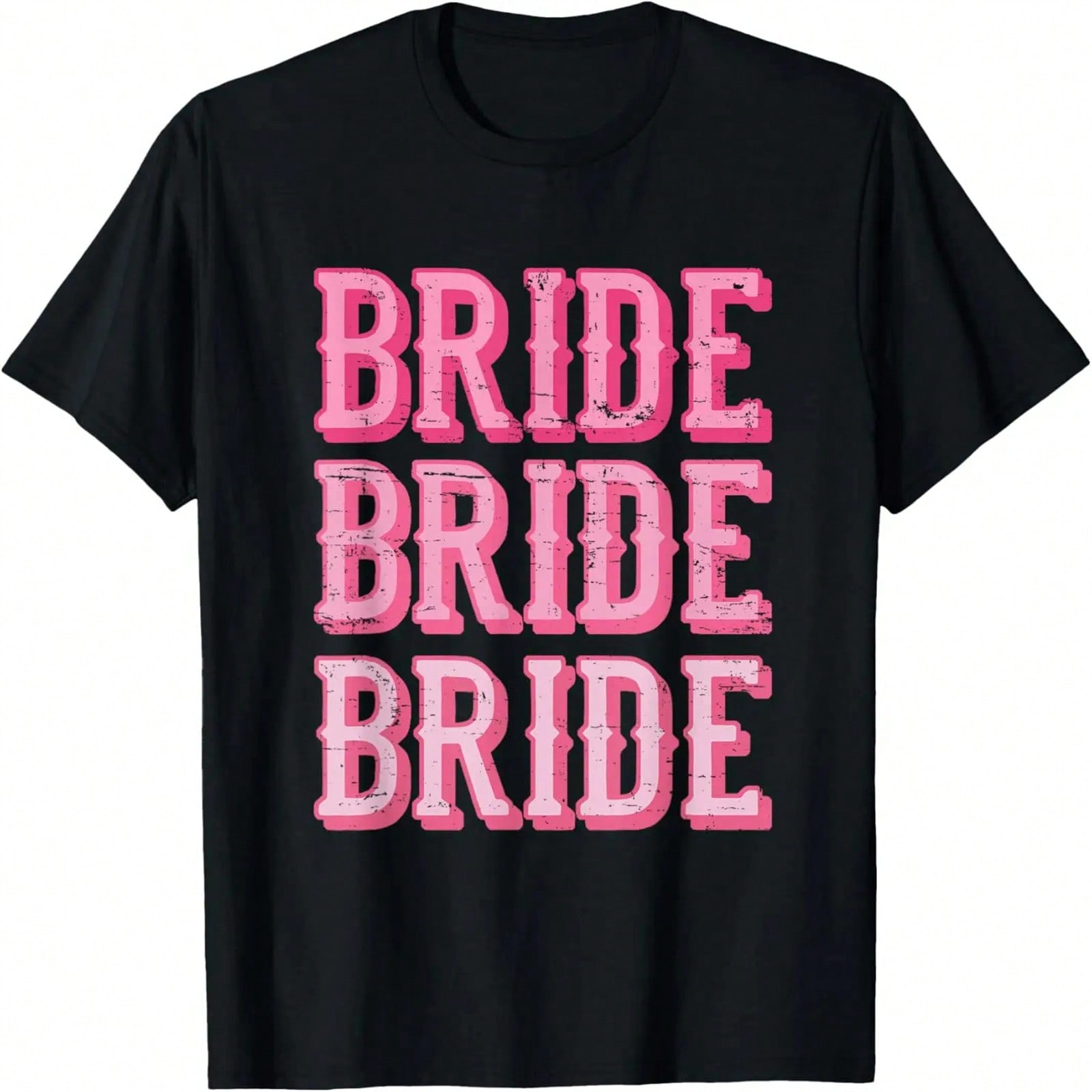 Vintage Retro Bride Rodeo Cow Bachelorette Party Wedding T-Shirt S разноцветный