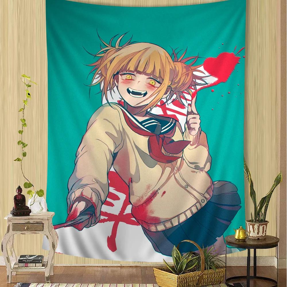 

Himiko Toga Boku No Hero Academia Printed Wall Tapestry Indian Buddha Decoration Witchcraft Bohemian Hippie Wall Art Decor 74x94cm(29x37in)