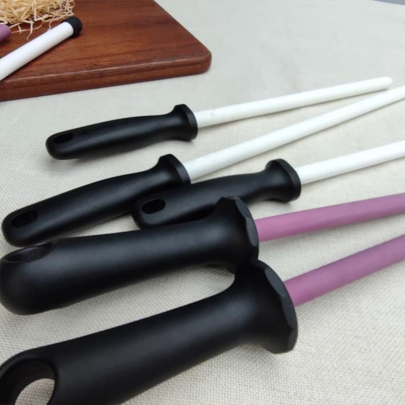 1Pcs Knife Sharpening Rod 10inch Ceramic Kitchen Knife Sharpeners Steel Professional Grinding System Knives Tool Household Use