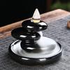 Backflow incense burner stone rockery, antique ceramic incense burner incense ware, new home indoor return incense burner