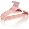 JINGRUIXIANG 45cm Flocked Non-slip Hangers (10-pack)