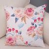 Nordicstyle Roses and Birds Cushion Cover Double Print Decor Plant Pillow Case Soft Plush Pillowcase for Sofa Home Children Room
