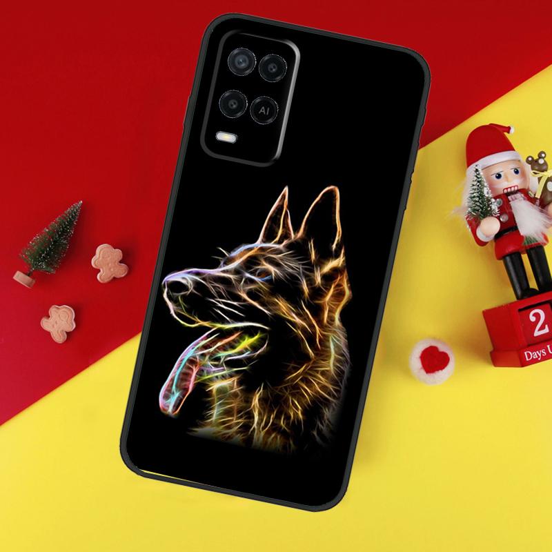 German Shepherd Dog Case For Oppo A94 A74 A54 A60 A40 A80 A16 A76 A96 A98 A58 A78 A18 A38 A57 A17 A15 A5 A6 Pro