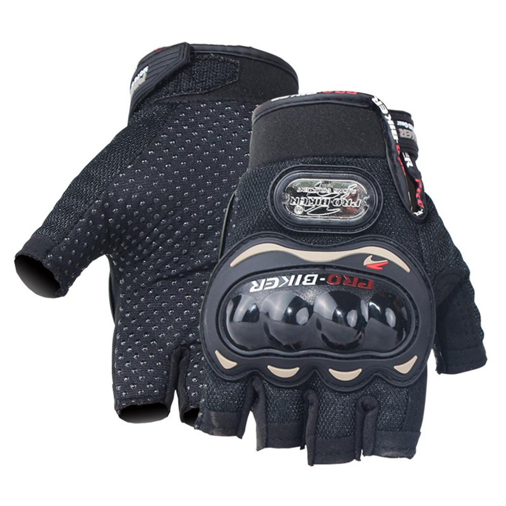 Men's Motorcycle Half Finger Gloves Cycling Equipment Wearable Lady Knight Racing Summer Fingerless Glove Protective Gear Gloves
