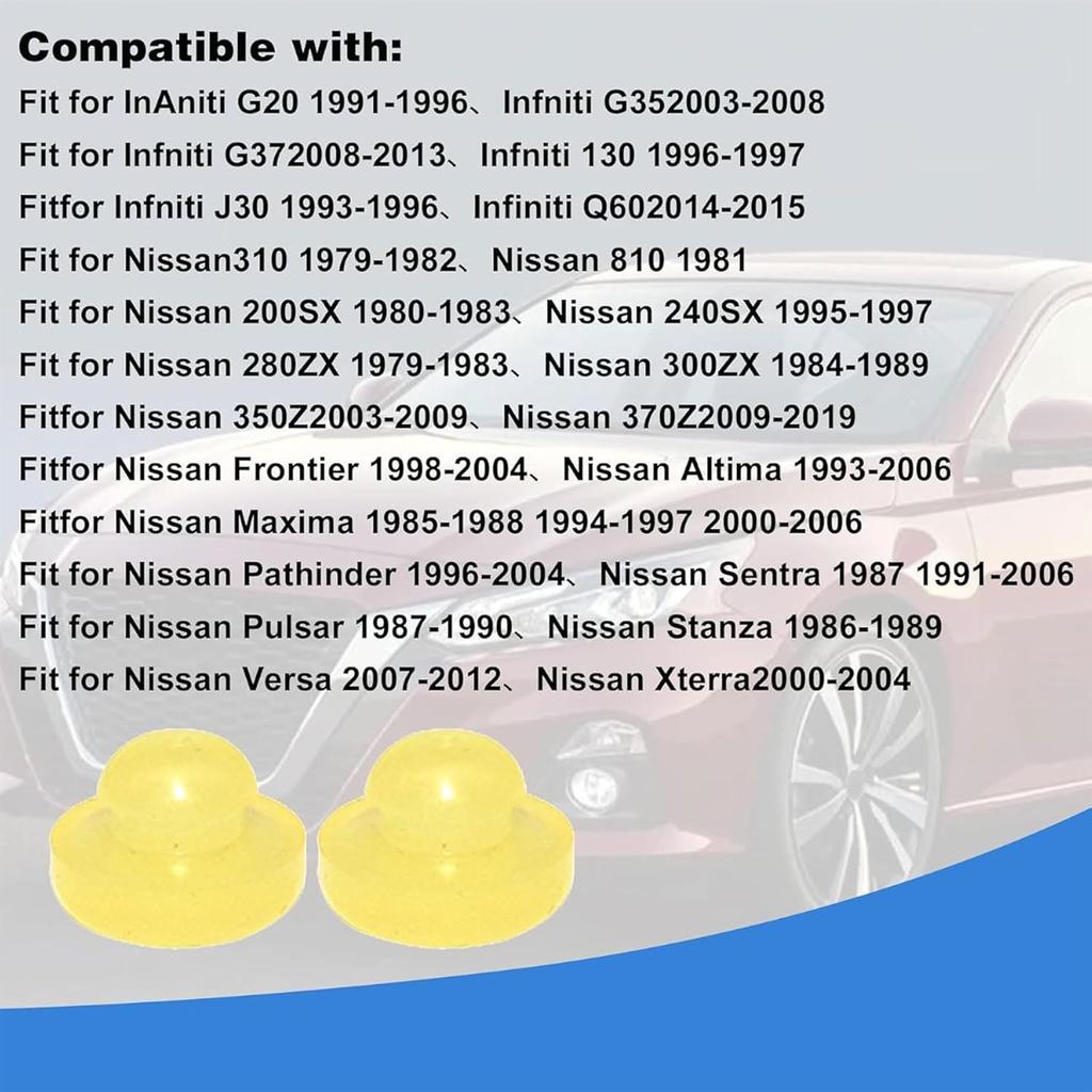 XQSMWF 2PCS Brake/Clutch Pedal Stop Pad Rubber Stopper Compatible with Infiniti G20 G35 G37 2003-2015 Compatible with Nissan 200SX 350Z 370Z Altima