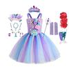Kids' Halloween Mermaid Princess Costume Dress – Fluffy Festival & Performance Wear