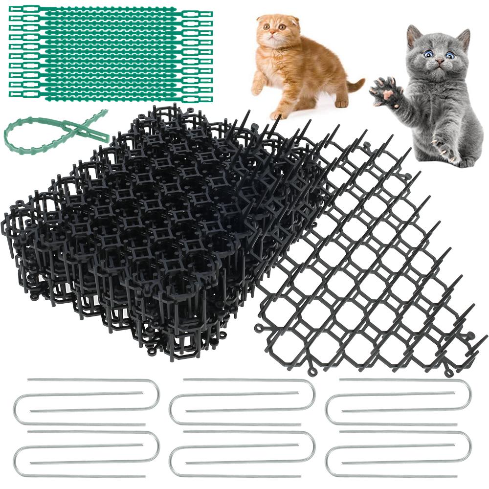 

Dog Cat Scat Mat Animal Deterrent Repellent Plastic Scarer-Spike Tool Outdoor Anti Cat Mat for Household Garden Tools