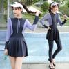 Diving Wetsuit Women Long Sleeve Full Body Surfing Suit UV Protection Quick Dry Conservative Swimwear