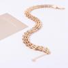 Mesh Design Exaggerated Cuban Chunky Chain Hollow Clavicle Chain Jewelry Hip Hop Necklace  Summer
