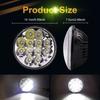LED Headlight Inch Harley Headlight Beam LED Spotlight LED Work Light Fog Lamp Universal H5006 Replacement High Brightness Waterproof IP68 Round