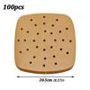 100pcs Disposable Air Fryer Parchment Paper Air Fryer Paper Liner Non Stick Steamer Liner Oven Microwave Steamer Basket