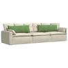 Sofa Cushions 2 Pieces Light Green 120 X 40 Cm Cord Fabric