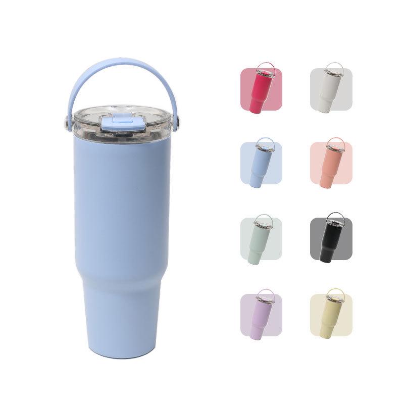 40oz Double-Walled Thermos Cup with Fashionable Lid for Outdoor and Car Use