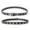 Trendy Silver Buckle Eyelet Belt - Versatile Women's Fashion for Jeans