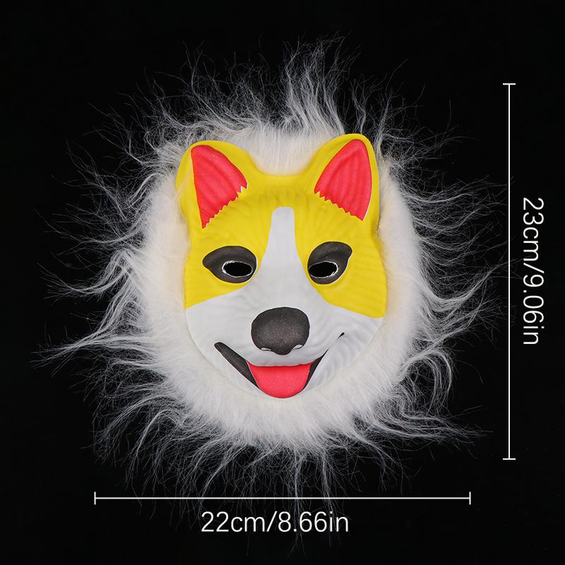 Simulering 3D Eva Djurmask Valp Leopard Schimpansmask Semesterfest Maskerad Cosplaymasker Kostymrekvisita Festtillbehör