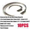 10 Pcs Universal Adjustable Axle CV Joint Boot Crimp Clamps Big & Small Kits
