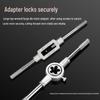 Precision Tap and Die Set: Hand Tapping, Thread Cutting & Lathe Tool with Drill Bit & Wrench