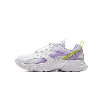 Li Ning Fashionable Comfortable Non-Slip Low-Top Casual Shoes Kids Sneaker Purple YKCU210-4