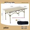 Height-Adjustable Outdoor Foldable Table for Picnic, Camping, and BBQ