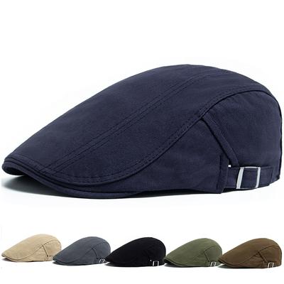 Ανδρικά μπερέ Classic Casual μονόχρωμα Newsboy Cap Fashion Vintage βαμβακερά καπέλα για άντρες Καλοκαιρινό μπερέ υψηλότερης ποιότητας