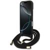 Guess 4G Big Logo Cord Stap Crossbody Case for iPhone 17 Black