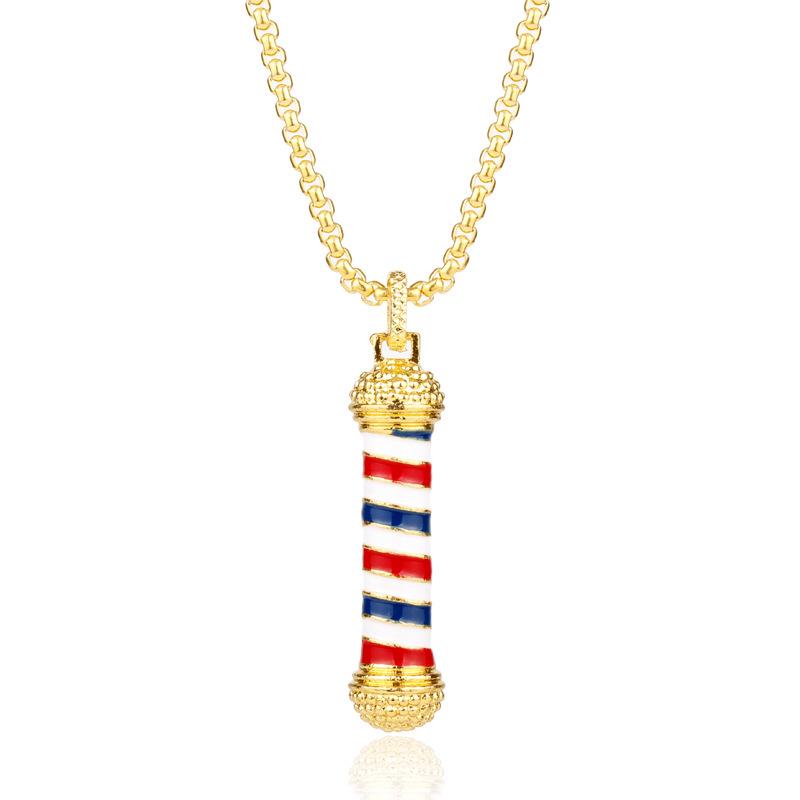 Creative Barber Shop Razor Pendant Necklace - Hip Hop Trend