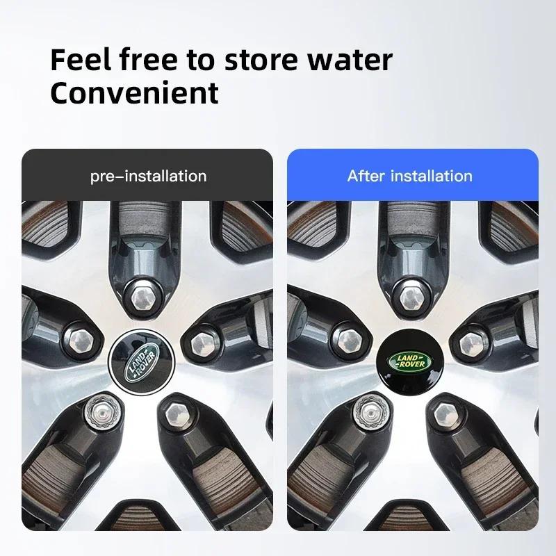 4Pcs 62MM Car Styling Wheel Center Cap Hub Replaced Covers For Land Rover Range Rover Velar Evoque Defender Discovery Freel