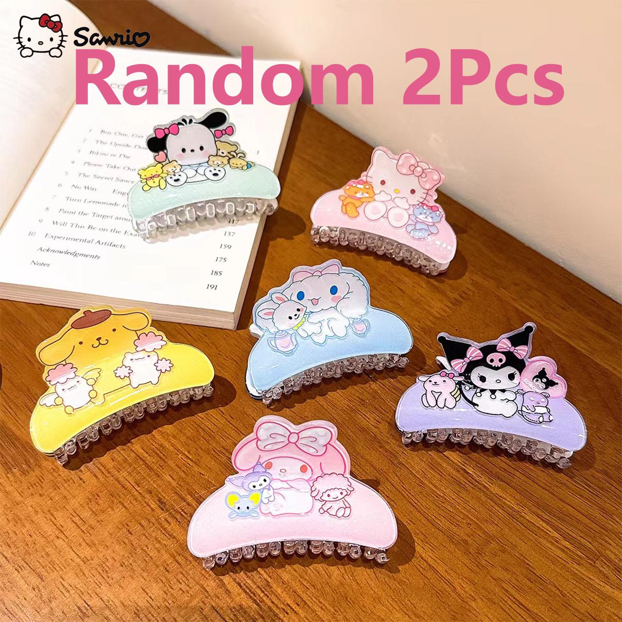 1PC/Random2pcs Cute Sanrio Hello Kitty hair claw accessory