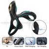 Three-pronged Silicone Vibrating Cock Ring with Wireless APP Remote Control