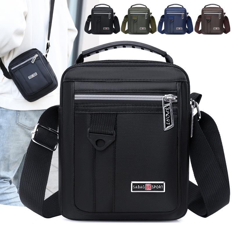 Shoulder Bag Men's Messenger Bag Backpack Casual Waterproof Nylon Bag Travel Bag Trendy Fashion Men's Bag