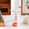 Magnetic Goose Key Holder - Resin Desk Decor For Office Home, Cute Duck Figurine With Tool Rack