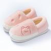 Padded Home Cotton Slippers for Women, Warm Thick-soled Fleece Shoes