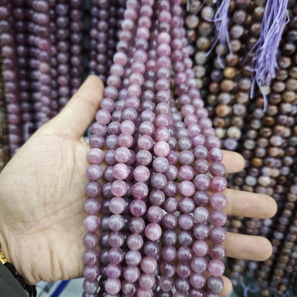 Purple Series Amethyst & Super Seven Crystal Beads: Round, Natural Stone, DIY Jewelry Accessories