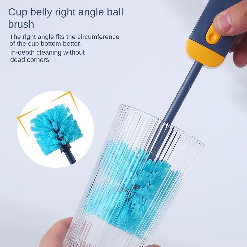 Multi-functional Water Bottles Cleaner 4-in-1 Bottle Gap Cleaner Brush  for Glass Milk Bottles