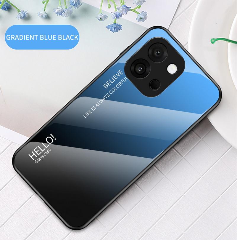 Gradient Tempered Glass Protect Case for OnePlus 13T One Plus Nord Ce 4 Lite 3 N30 Glossy Cover