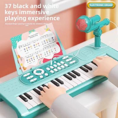 37 Tasten Elektronisches Klavier Spielzeug Kinder Multifunktionales Instrument Für Jungen Mädchen Anfänger Elektronische Tastatur Musikalisches Spielzeug