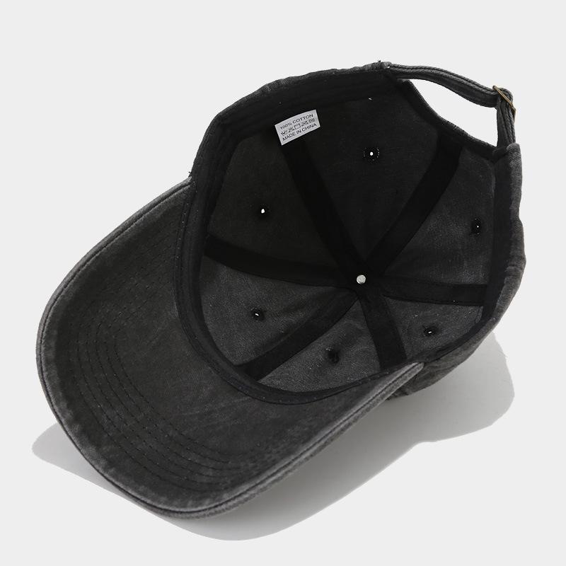 New Meet Mama Letter Heat Transfer Baseball Cap Personalized Retro Washed Old Cap Tide