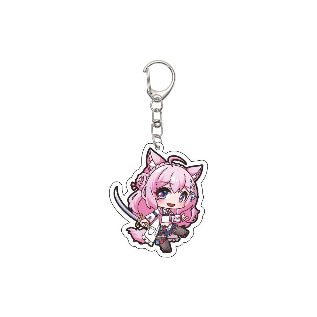 55MM Anime Hololive Keychain Hoshimati Suisei/Natsuiro Matsuri/Akai Haato Key Chain Acrylic Model Plate Christmas Gifts