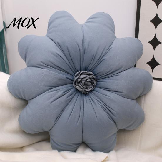 Stuffed Flower Shaped Pillow Round Throw Pillow, 16 Inch Decorative Cushion, Soft for Living Room Shape Sofa Couch Bed Chair Velvet Pillows