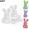 1PCS Silicone Mold 3D Easter Rabbit Bunny Silicone Mold, Moulds Easter DIY Rabbit, Easter Casting Moulds, Spring Silicone Mould