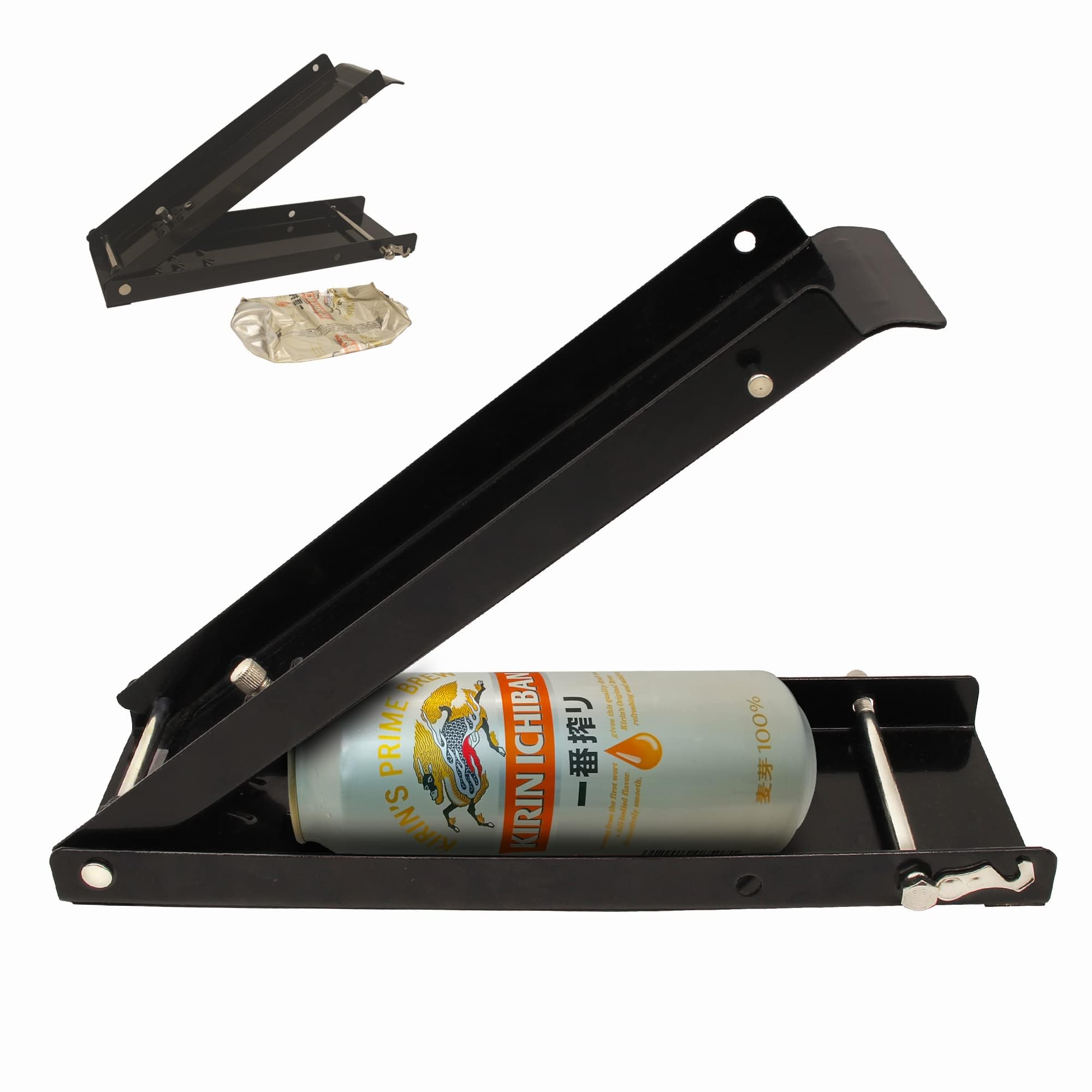 

GUNSEED Foot-operated Can Crusher - Crushes empty cans, plastic bottles, aluminum cans, and spray cans. Suitable for cans up to 2 liters.