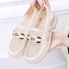Mesh Mesh Loafers Women's Summer New Flat-soled Single Shoes Soft-soled Breathable Versatile Small Leather Shoes Women